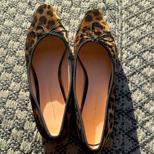 Loeffler Randall Leopard Ballet Flats 9